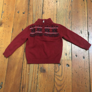 1/2 Zip Sweater - 2T