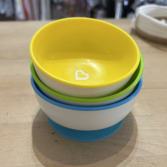 Munchkin 3pk Suction Bowls