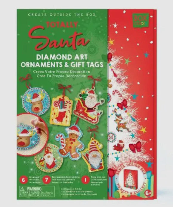 Totally Santa Diamond Art Ornaments & Gift Tags