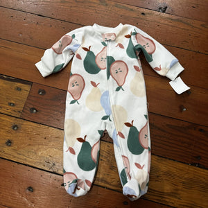 Fleece footed PJs - 6M