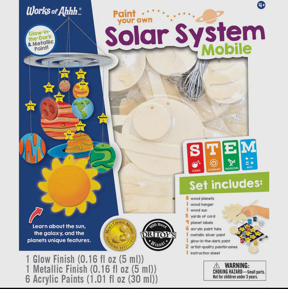 Solar System Mobile Wood Paint Set