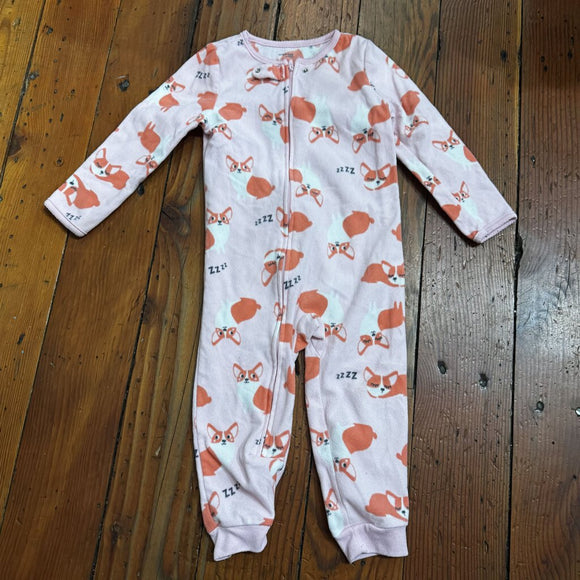 Footless Fleece Pjs - 3T