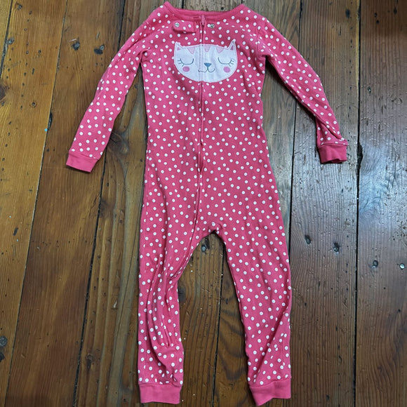 Footless Cotton Pjs - 4T