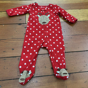 Fleece footed PJs - 9M