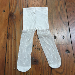 Polka Dot Tights - approx 6-12M