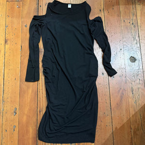 Maternity Cold Shoulder Dress - L