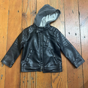 Faux Leather Jacket - 3T