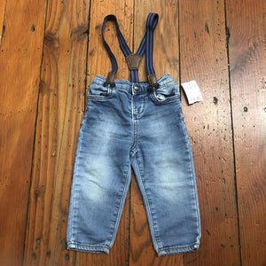 Jeans with suspenders - 18M