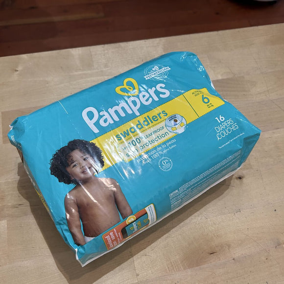 Pampers size 6 16 pack - new