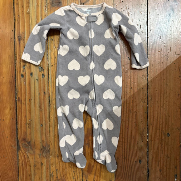 Fleece footed Pjs - 9M