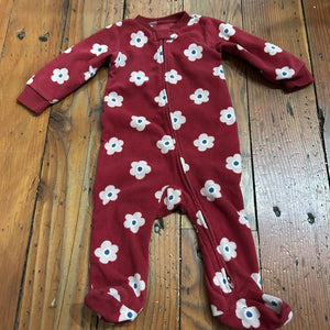 Fleece footed Pjs - 9M