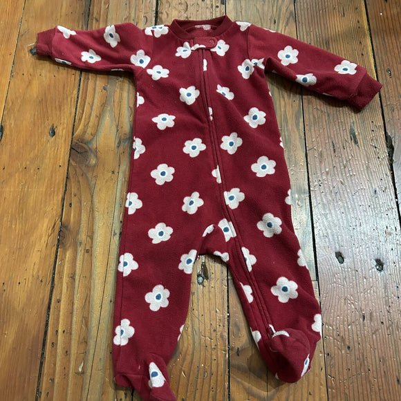 Fleece footed Pjs - 9M