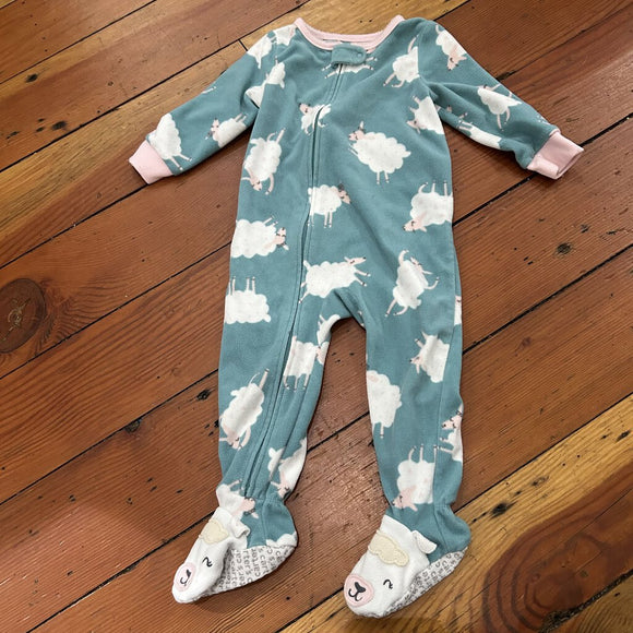 Fleece footed Pjs - 18M