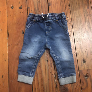 Denim Joggers - 12M