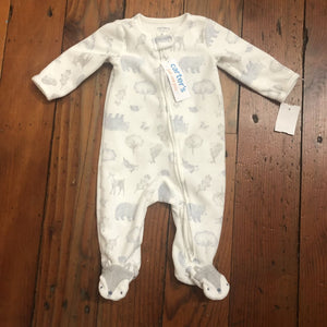 Fleece footed PJs - NWT - 6M