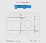Leakproof Yumbox Tapas Bali Aqua - 5 Compartment Bento Box with Clear Aqua Tray