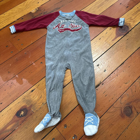 Fleece footed PJs- 3T