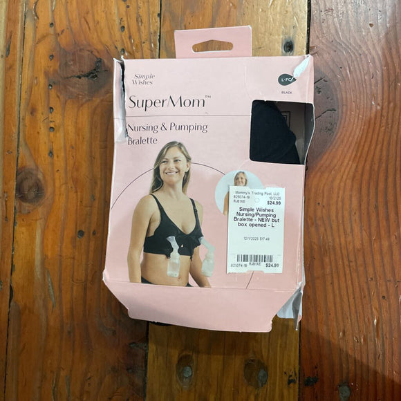 Nursing/Pumping Bralette - NEW but box opened - L