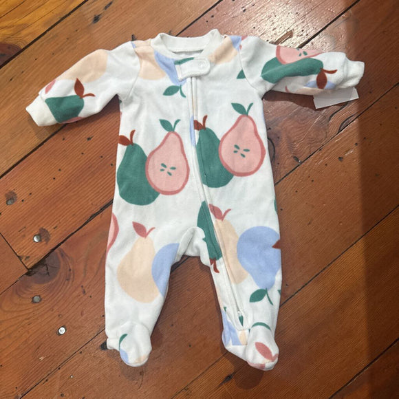 Fleece footed Pjs - NB