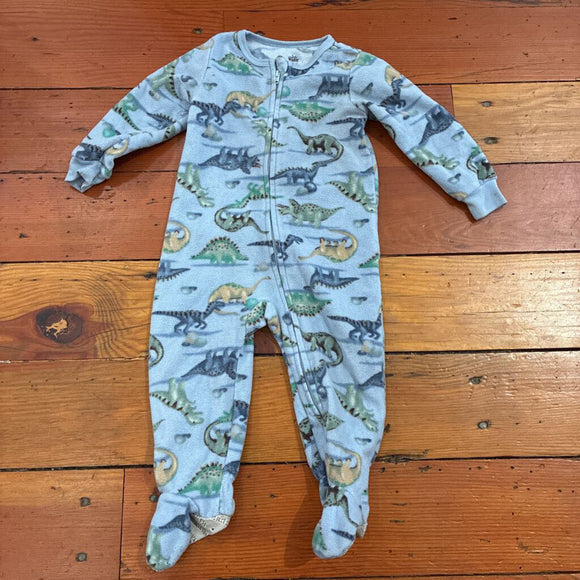 Fleece footed PJs. - 18M