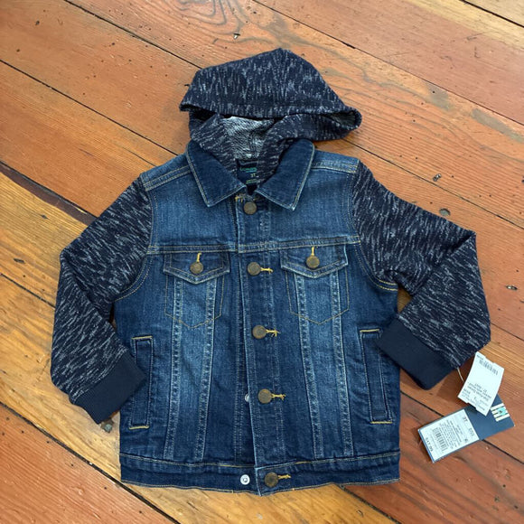 Denim Jacket with Hood - 3T - NWT
