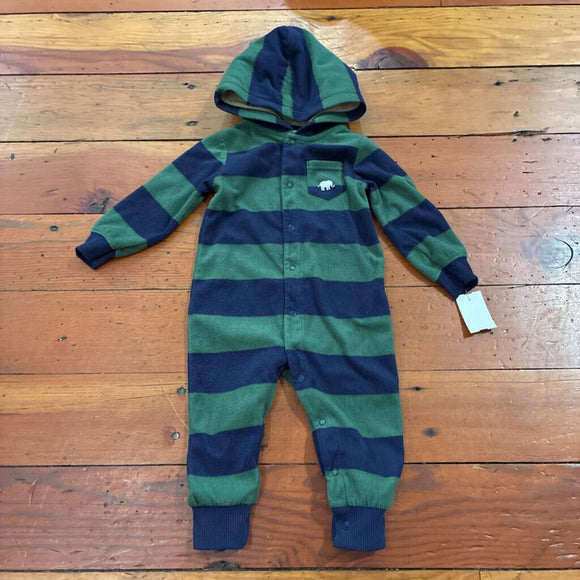 Fleece hooded jumpsuit - 18M