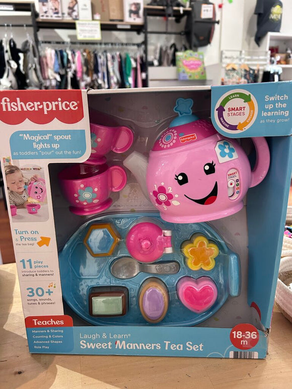 Fisher Price Sweet manner tea set - new