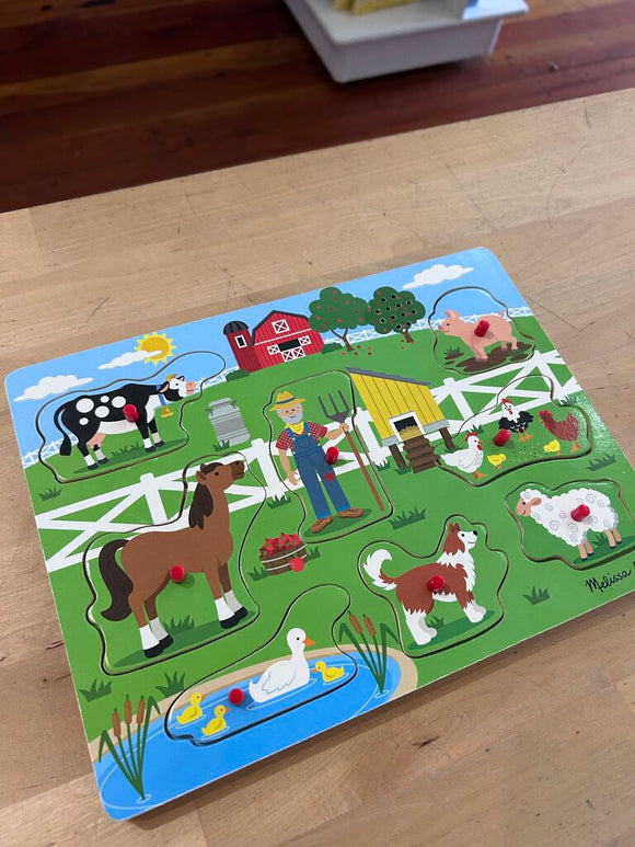 Melissa & Doug Sound Puzzle - farm