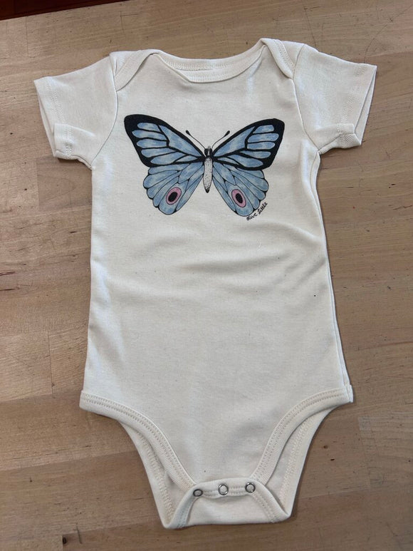 Organic Cotton Butterfly Onesie - 6-12M