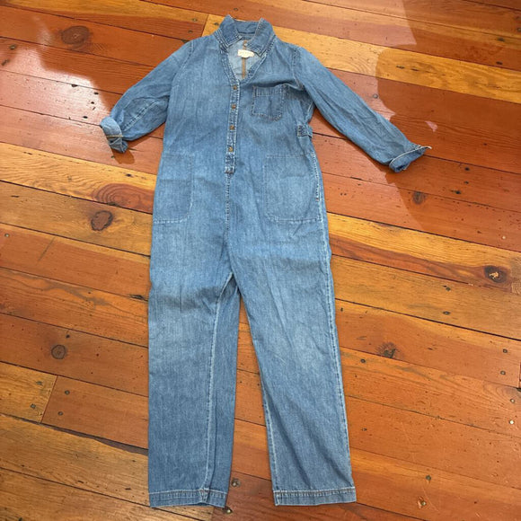 Maternity Denim Jumpsuit - 2 (6-8)