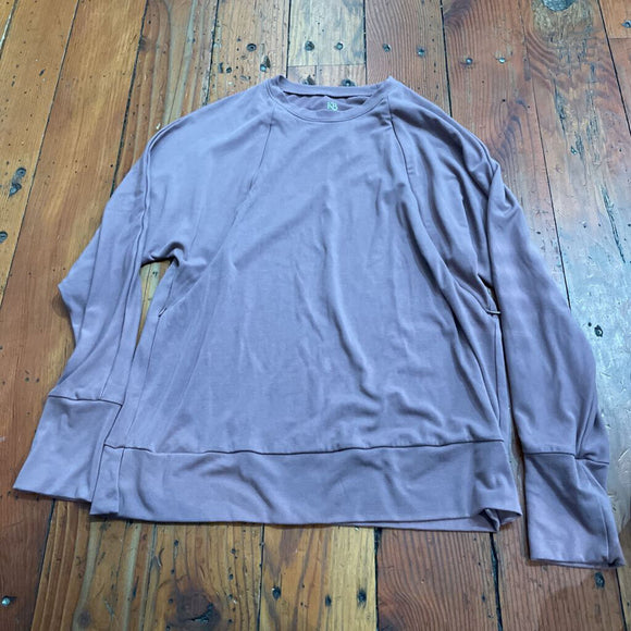 Bamboo zipper nursing sweatshirt - L