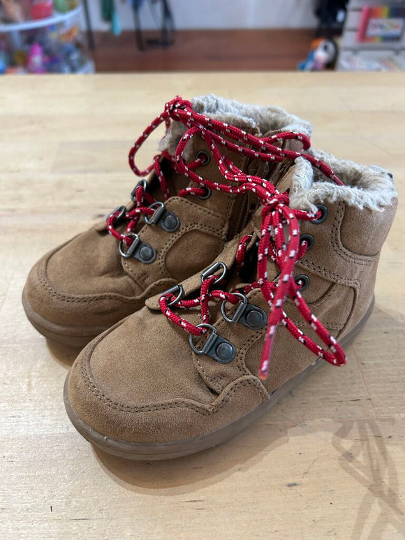 Side Zip Shoes - 8 - fur a little matted