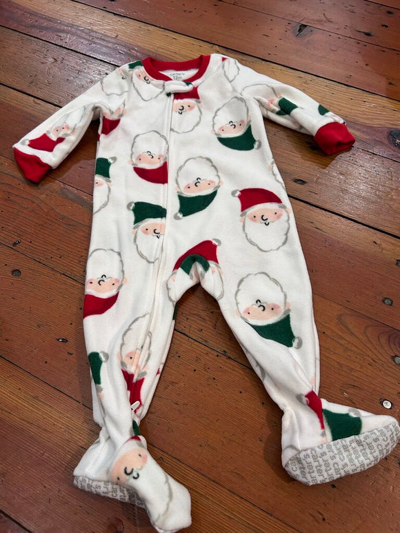 Fleece footed PJs - 12M