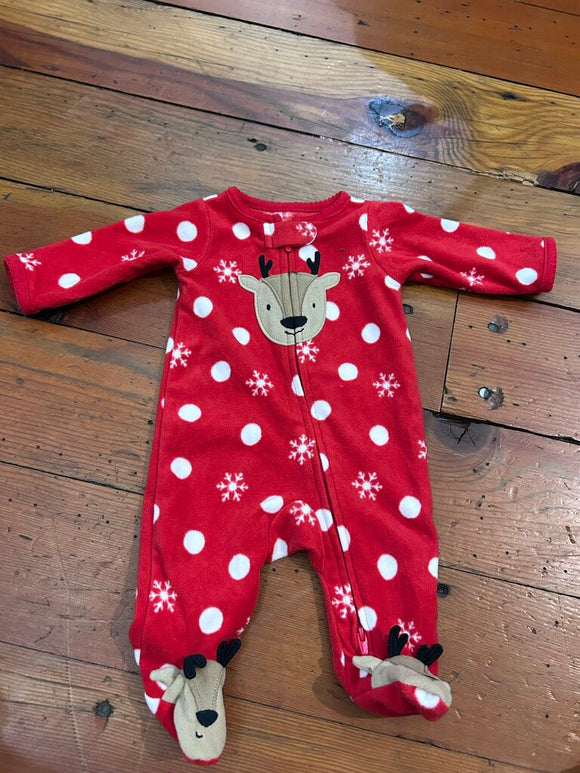 FLeece footed Pjs - NB