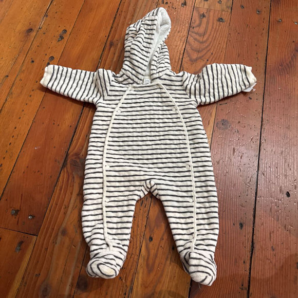 Fleece hooded bunting - 12M