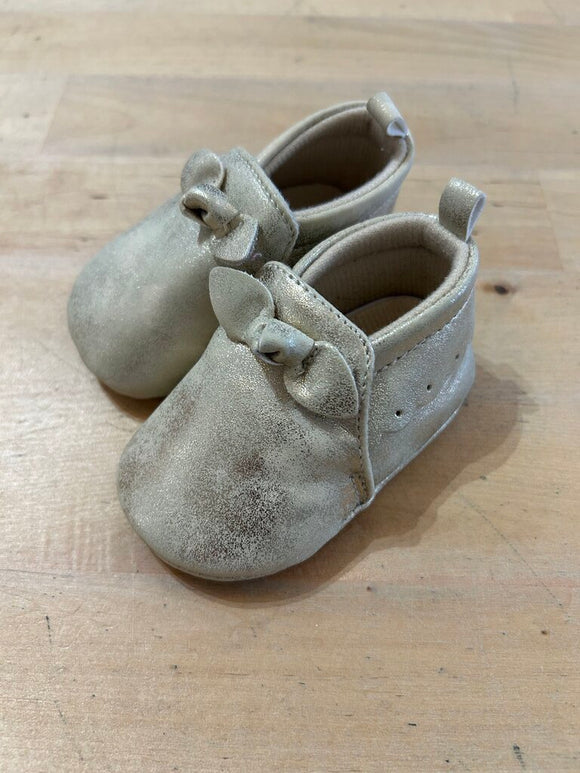 Gold Slip Ons - 0-3M