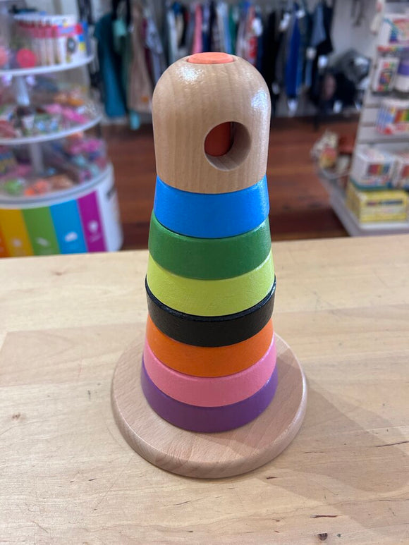 wooden stacker