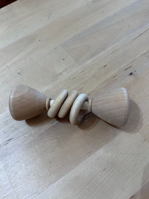 wooden rattle