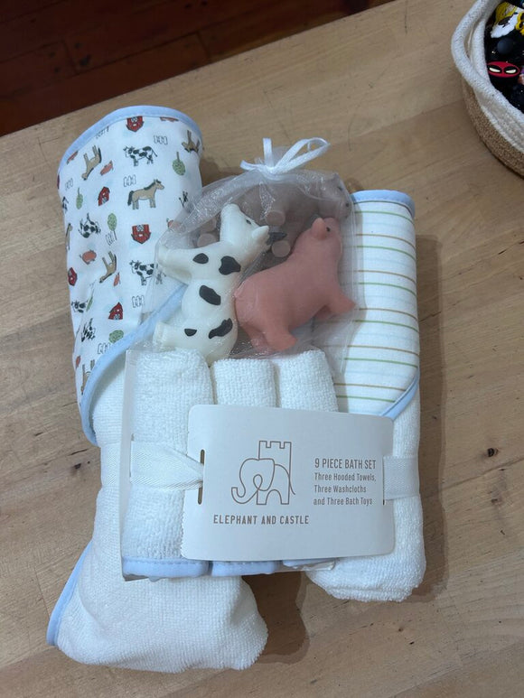 9 pc set towels & washcloths - new