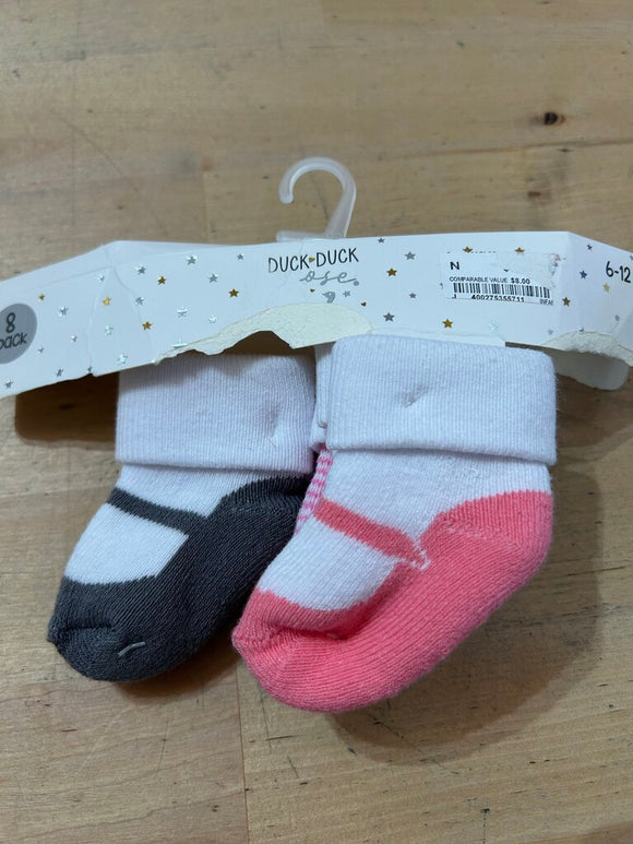 3pair Socks - NEW - 6-12M