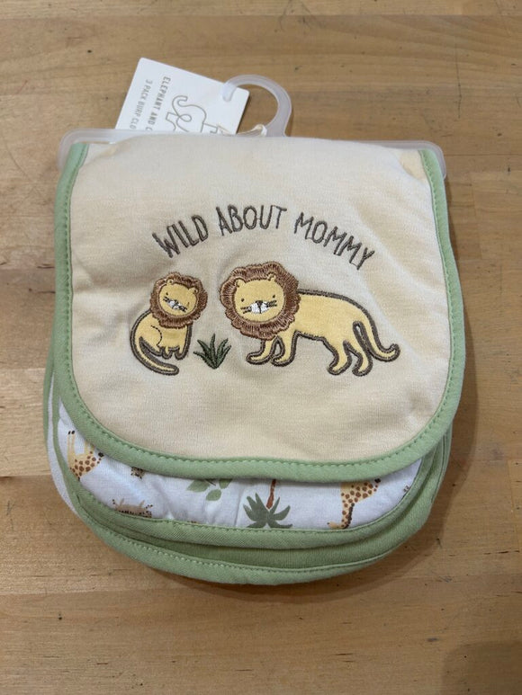 3pk Burp Cloths - NEW