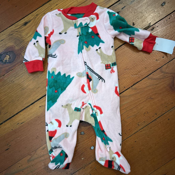Fleece footed Pjs - 3M