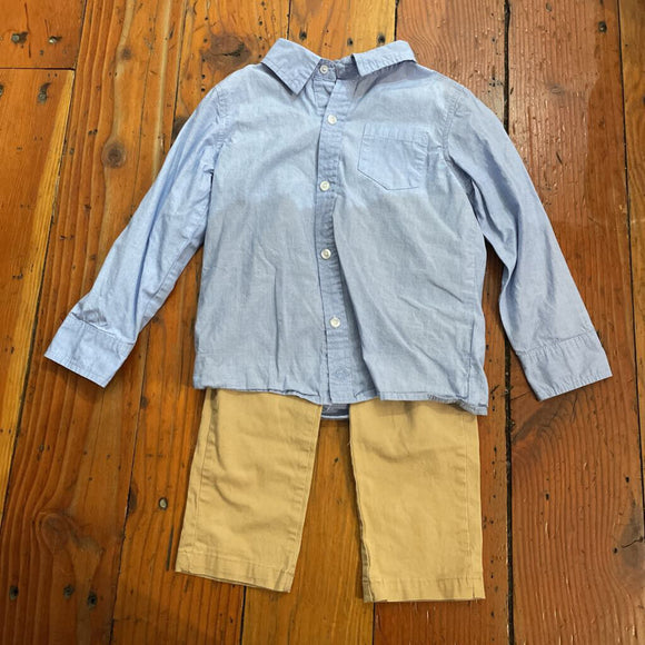 Button up & pant - 4T