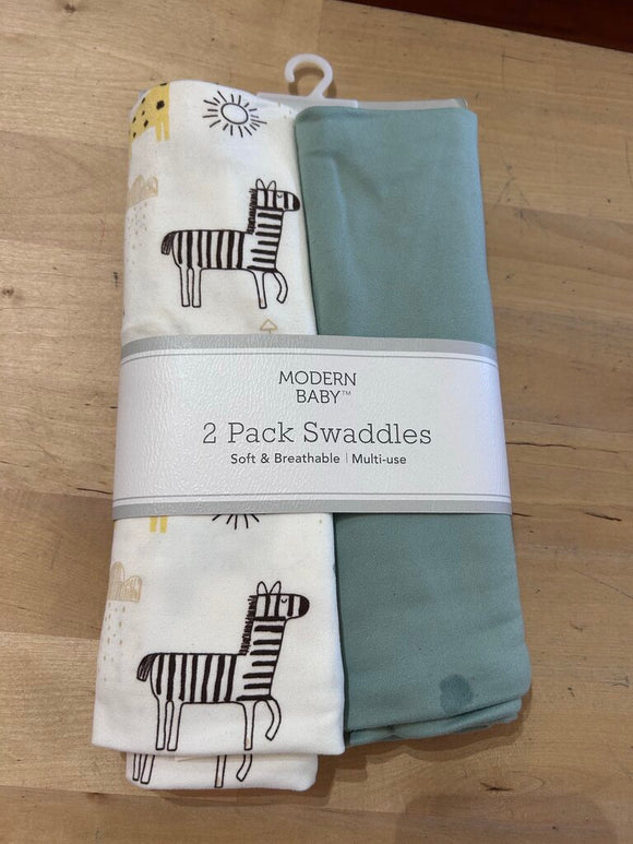 2 pack swaddle blankets NWT