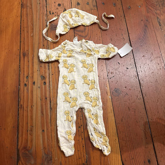 Bamboo Jumpsuit & Hat - nb