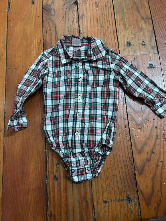 Button Up Onesie - 18M