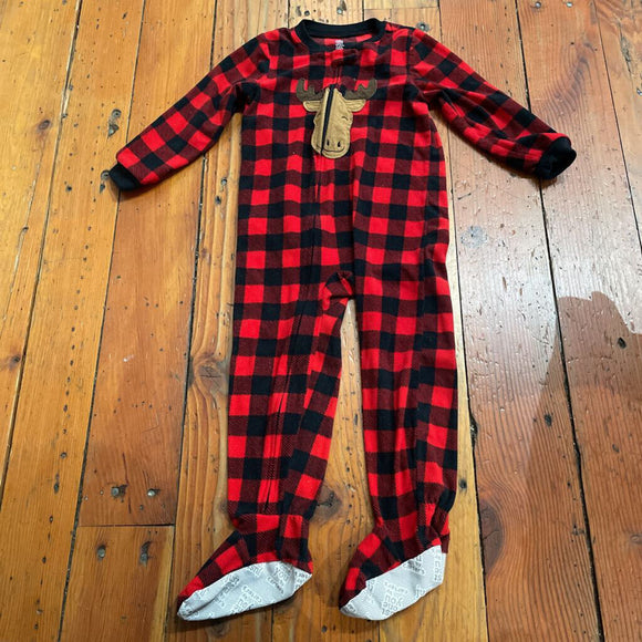 Fleece footed PJs - 4T