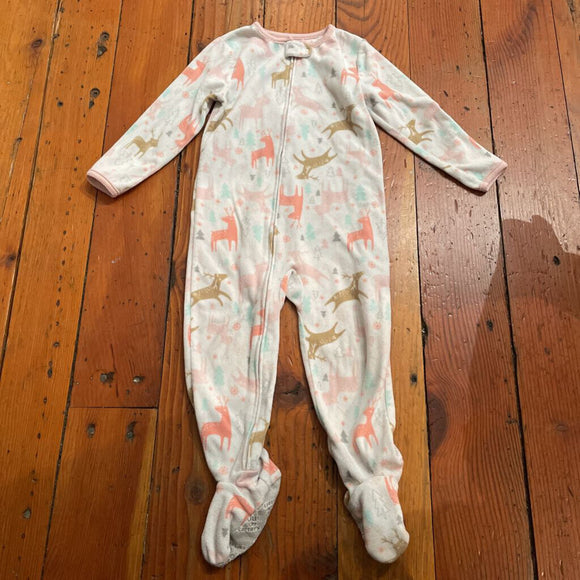 Fleece footed PJs - 3T