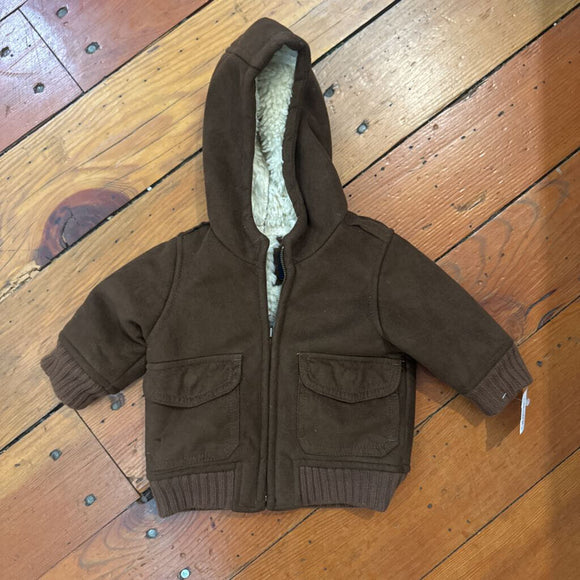 Furry Lined Jacket - 0-6M