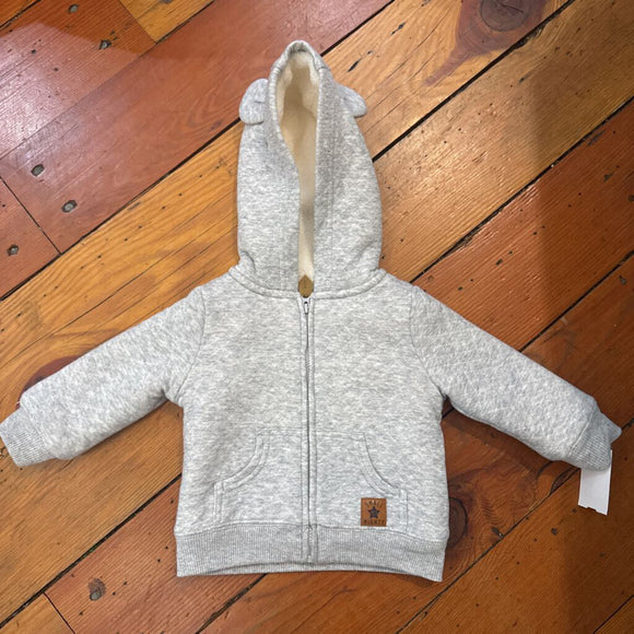 Furry Lined Hoodie - 3-6M